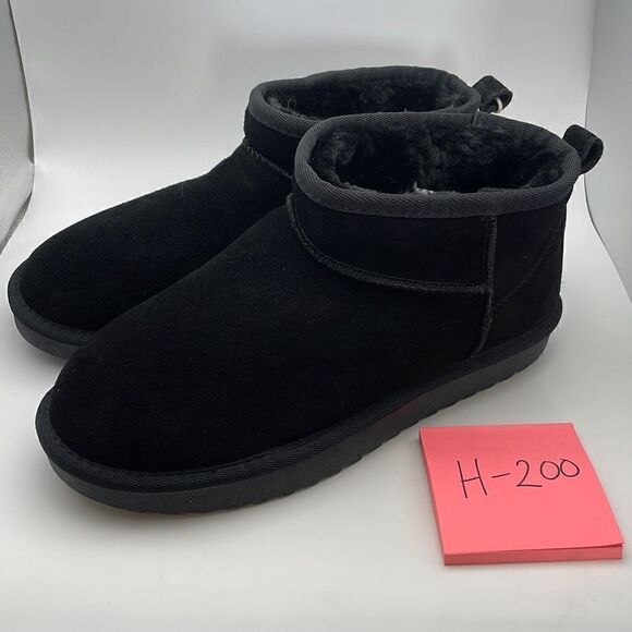 CUSHIONAIRE Women's Cozypull on boot +Memory Foam 9 BLACK - Picture 3 of 7
